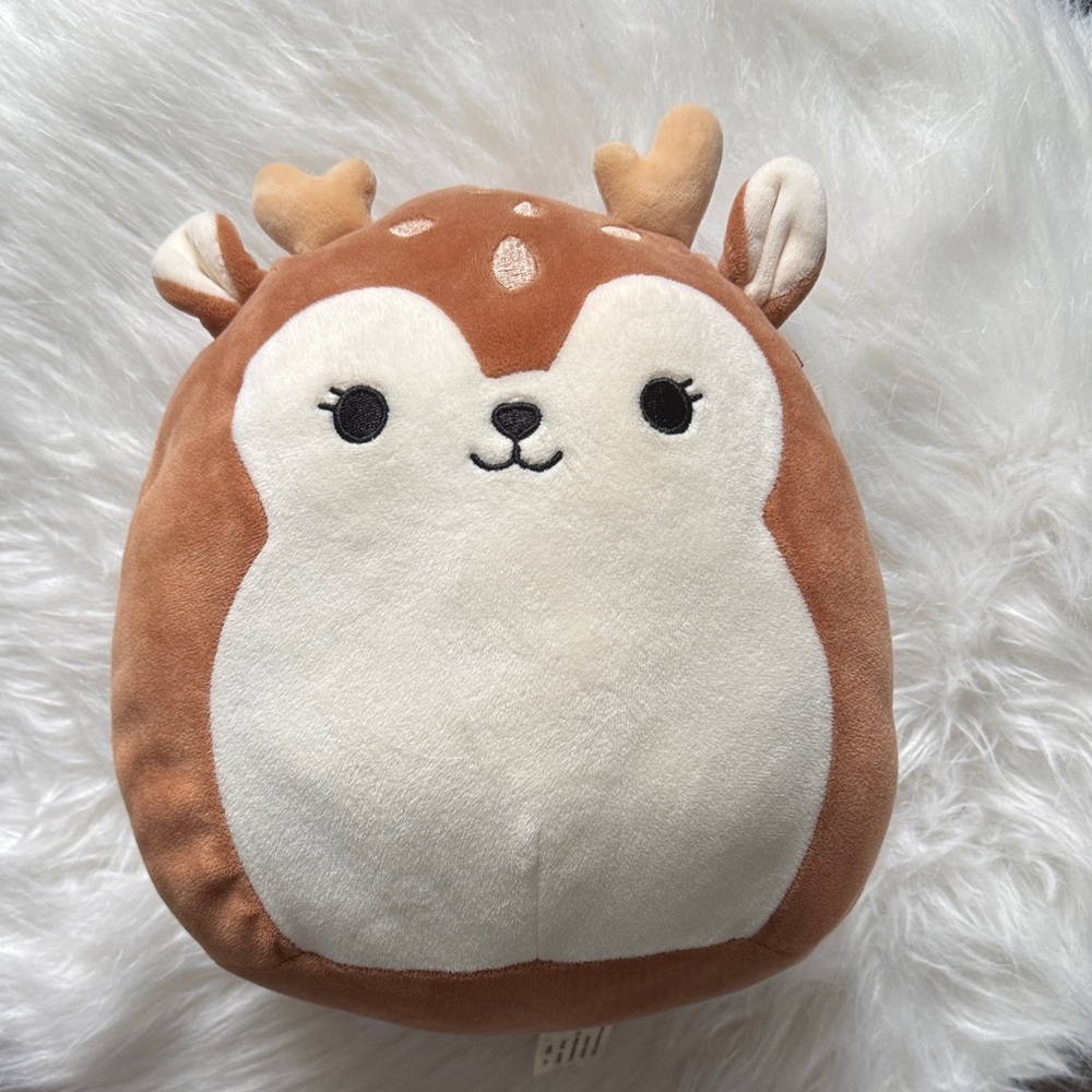 Squishmallows Brown and Cream Deer Plush